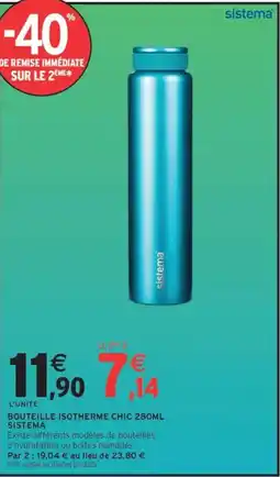 Intermarché Sistema bouteille isotherme chic offre