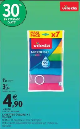 Intermarché VILEDA Lavettes Colors offre