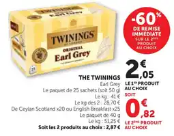 Maximarché TWININGS Earl Grey offre