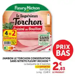Maximarché Fleury Michon Jambon Le Torchon offre