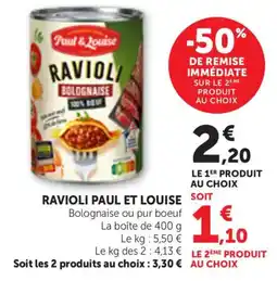 Maximarché Paul & Louise Ravioli offre