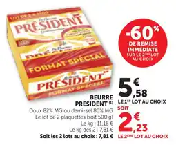 Maximarché PRÉSIDENT BEURRE offre