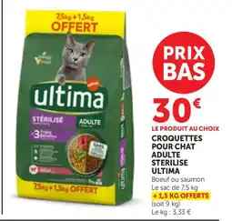 Maximarché ultima STÉRILISÉ ADULTE offre