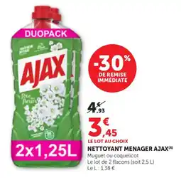 Maximarché AJAX NETTOYANT MENAGER offre