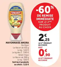 Maximarché AMORA Mayonnaise de Dijon offre