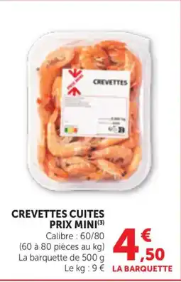 Maximarché Prix mini Crevettes cuites offre