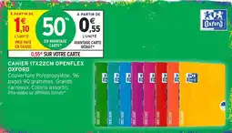 Intermarché Express Oxford CAHIER 17X22CM OPENFLEX offre