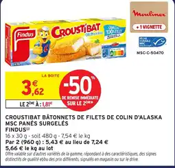 Intermarché Express Findus Croustibat offre