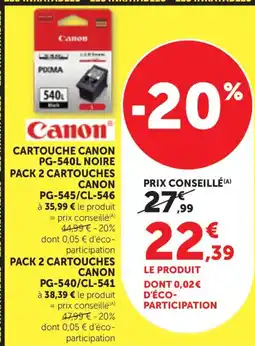 Maximarché Canon Cartouche PG-540L offre