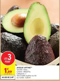 Intermarché Express AVOCAT AFFINÉ offre