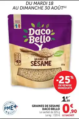 Maximarché Daco Bello Graines de sesame offre