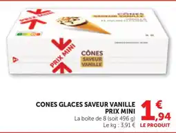 Maximarché CÔNES GLACES SAVEUR VANILLE offre