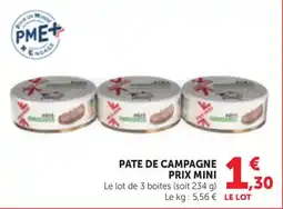 Maximarché PATE DE CAMPAGNE offre