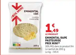Maximarché EMMENTAL RÂPÉ offre