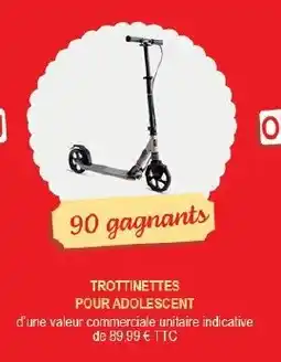 Intermarché Express TROTTINETTES POUR ADOLESCENT offre