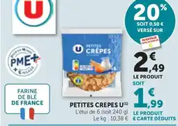 Maximarché U Petites crepes offre