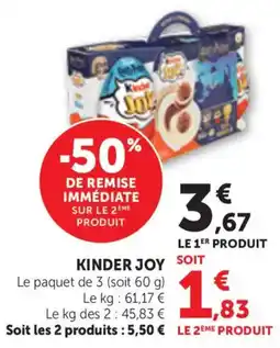 Maximarché Kinder Joy offre
