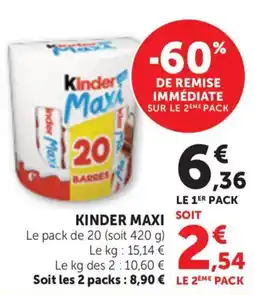 Maximarché Kinder Maxi offre