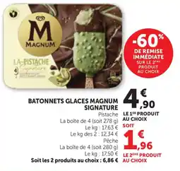 Maximarché Magnum Batonnets Glaces Signature offre