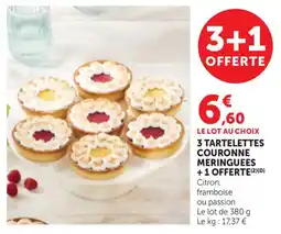 Maximarché Tartelettes couronne meringuées offre