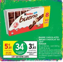 Intermarché Express Kinder bueno offre