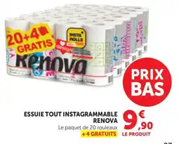 Maximarché Renova Essuie tout instagrammable offre