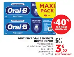 Maximarché Oral-B DENTIFRICE offre