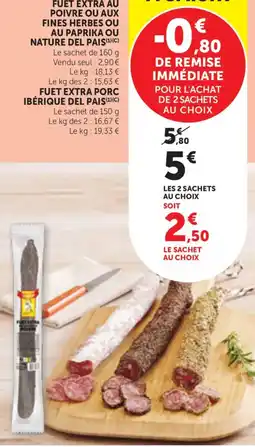 Maximarché Fuet Extra offre