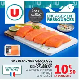 Maximarché U Pave de saumon atlantique offre