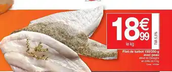 Promocash Filet De Turbot 150 250 G Avec Peau offre