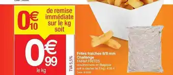 Promocash Firtes Fraîches 8 8 Mm Challenge Farm Frites offre