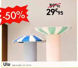 Habitat Ulo Vase en grès offre