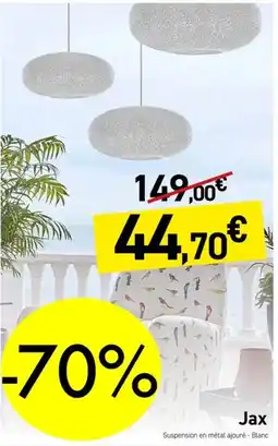 Habitat Jax Suspension en métal ajouré - Blanc offre