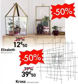 Habitat Elisabeth Boîte carré en verre offre