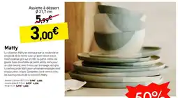 Habitat Matty Assiette à dessert offre