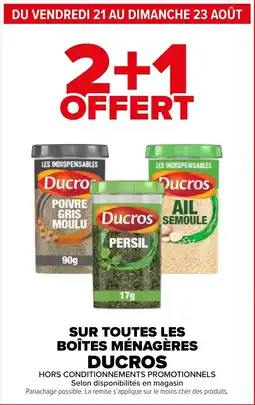 Carrefour Ducros Poivre gris moulu offre