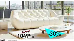 Habitat Melfi Canapé 3 places en tissu offre