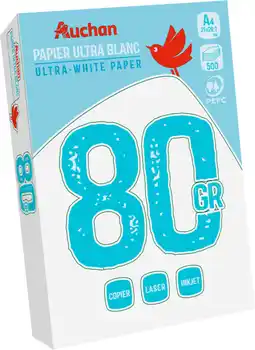 Auchan Auchan ramette de papier blanc auchan offre