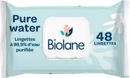 Auchan Biolane lingettes bébé à l'eau purifiée biolane offre