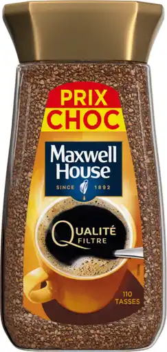 Auchan Maxwell house café soluble qualité filtre maxwell house offre