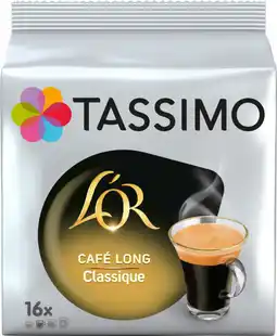 Auchan Tassimo dosettes de café long classique tassimo l'or offre