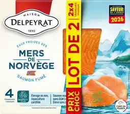 Auchan Delpeyrat saumon fumé de norvège maison delpeyrat offre