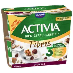Auchan Danone activia céréales muesli offre