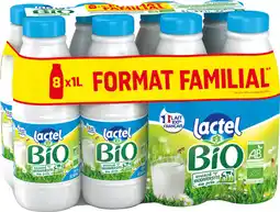 Auchan Lactel lait demi-écrémé bio lactel offre