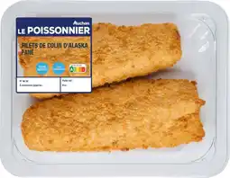 Auchan Auchan 2 filets de colin d'alaska panés auchan le poissonnier offre