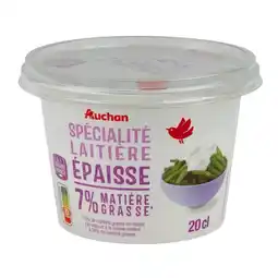 Auchan Auchan spécialité laitière épaisse légère offre