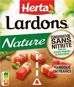 Auchan Herta lardons nature herta offre
