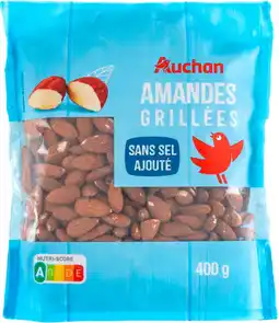 Auchan Auchan amandes grillées sans sel ajouté auchan offre