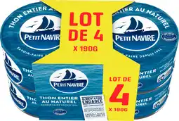 Auchan Petit navire thon entier au naturel démarche responsable petit navire offre