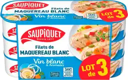 Auchan Saupiquet filets de maquereau blanc au vin blanc saupiquet offre